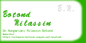 botond milassin business card